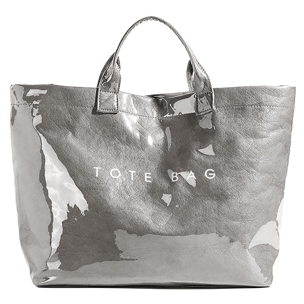 Kraft Paper Tote Bags With Pvc Surface Top-Handle Bag Vintage Clear :P